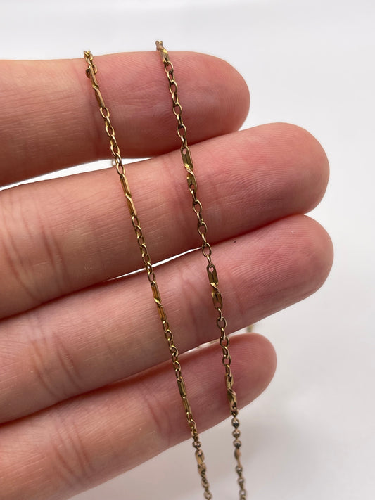 Antique 9ct rose gold chain 5