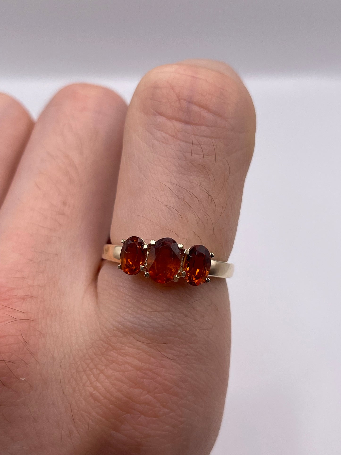 9ct gold citrine ring
