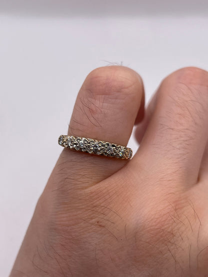 9ct gold diamond ring