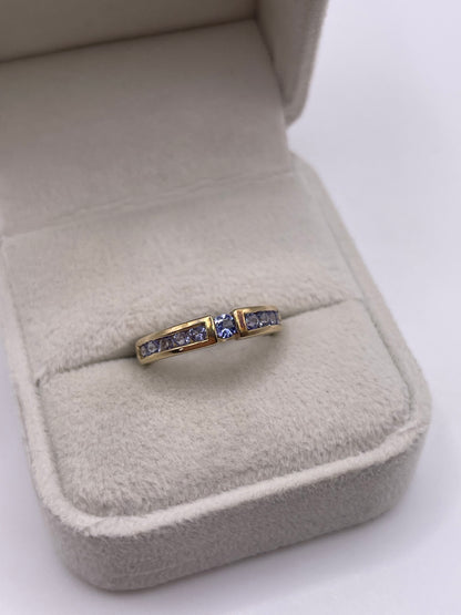 9ct gold tanzanite ring