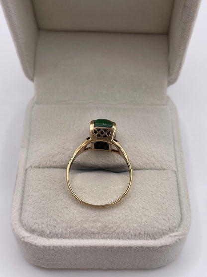 9ct gold bloodstone ring