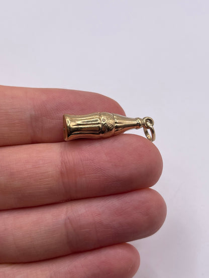 9ct gold Coca Cola bottle charm
