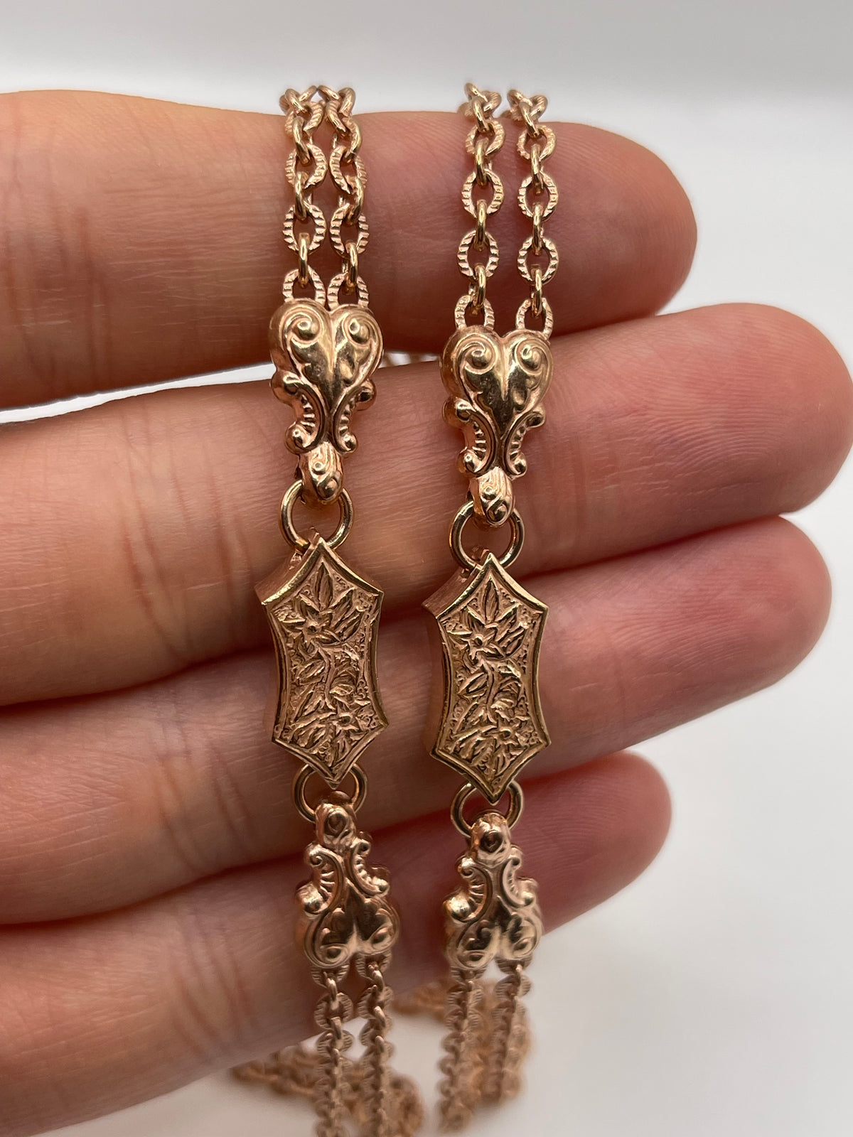 9ct rose gold chain 519