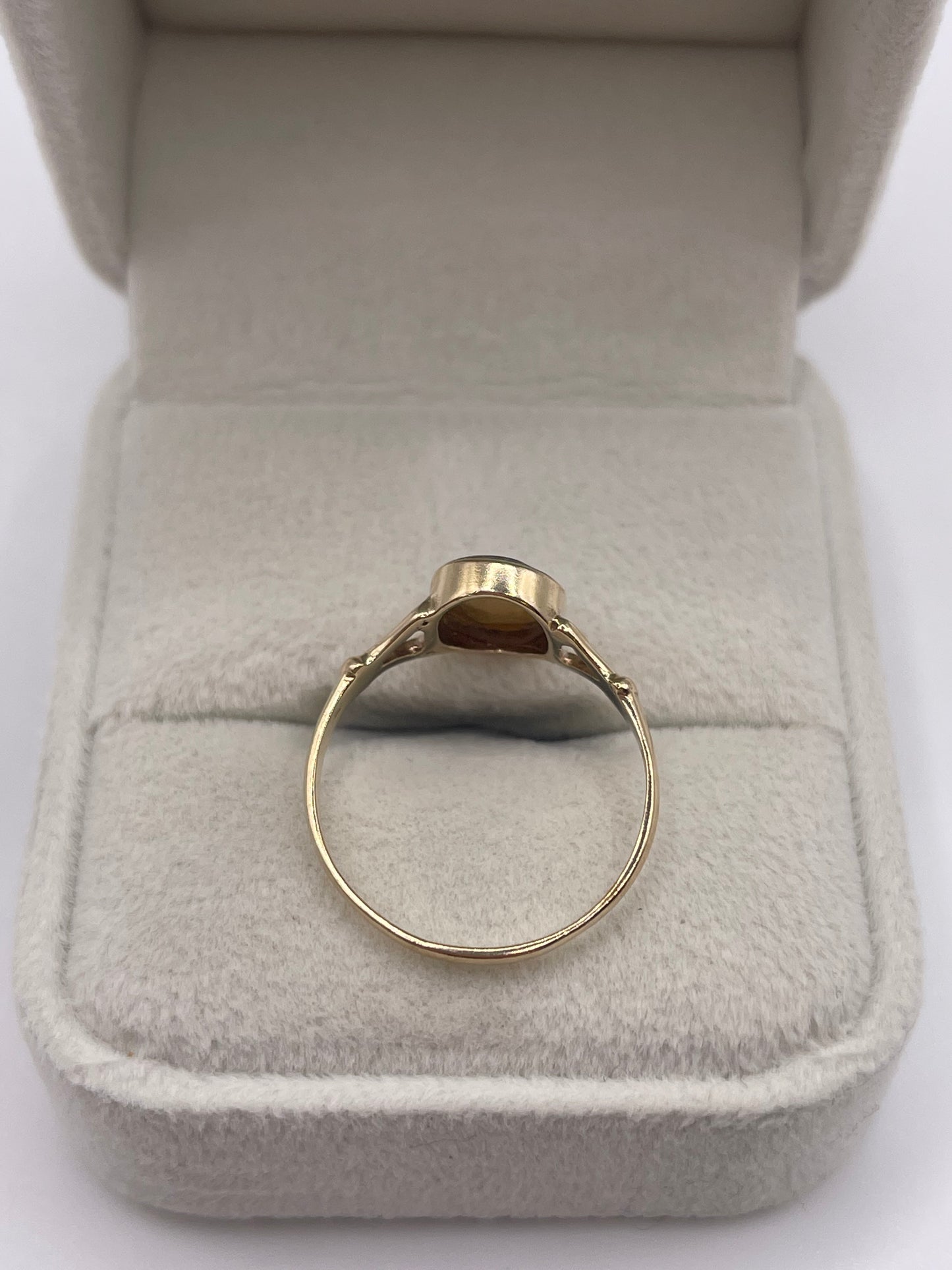 9ct gold blue John ring