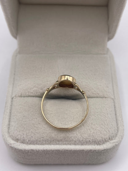9ct gold blue John ring