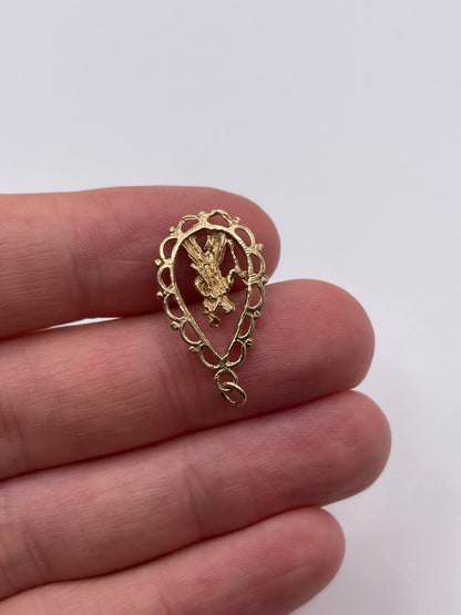 9ct gold st Christopher pendant