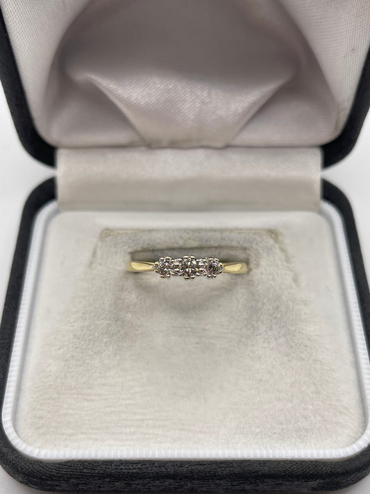 18ct gold 25 point diamond ring