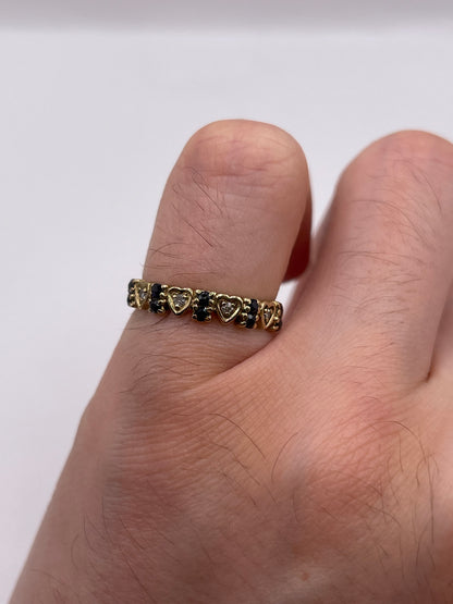 9ct gold sapphire and diamond ring