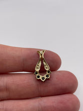 Load image into Gallery viewer, 9ct gold sapphire and diamond pendant
