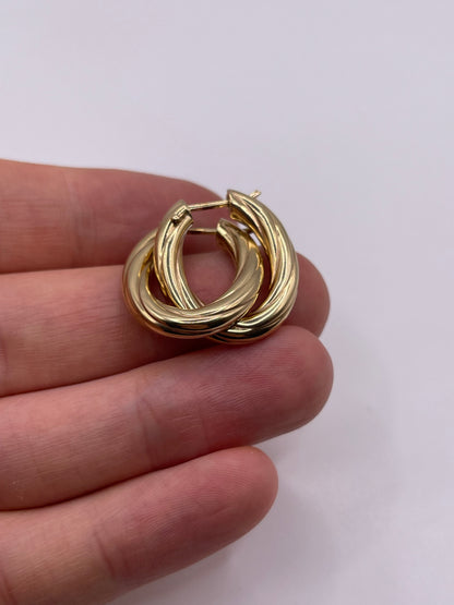 9ct gold Creole earrings