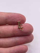 Load image into Gallery viewer, 9ct gold diamond initial F charm
