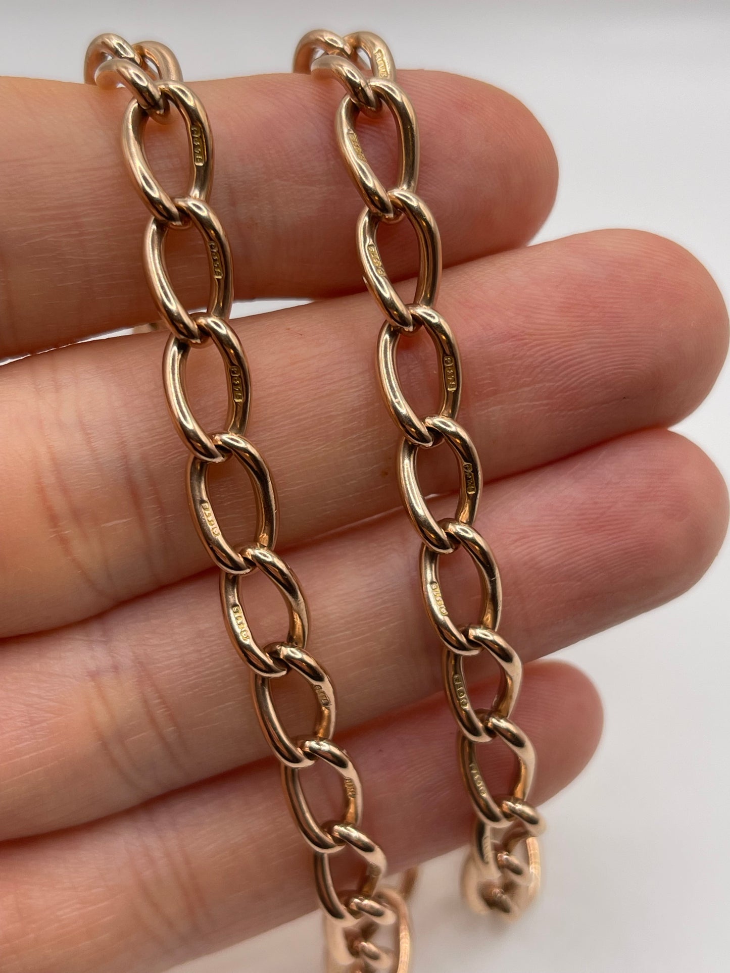 9ct rose gold chain 496
