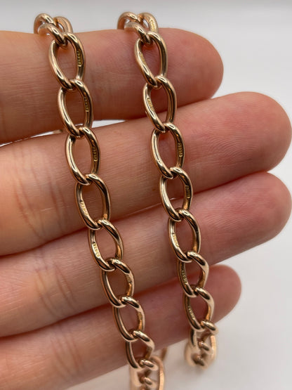 9ct rose gold chain 496