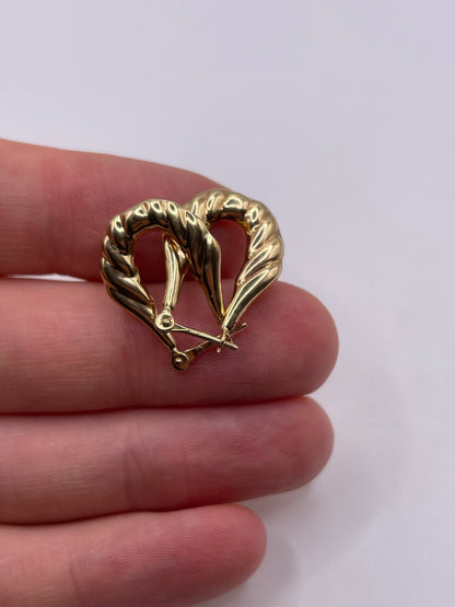 9ct gold creole earrings