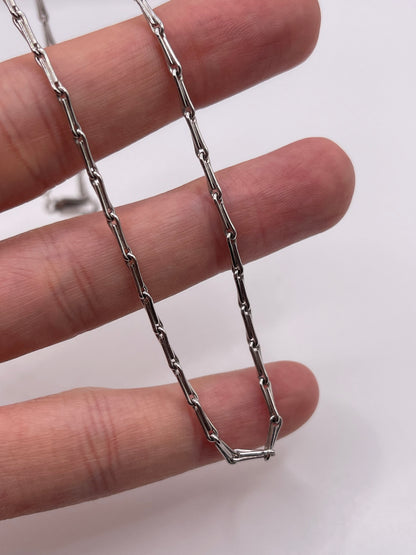 9ct white gold chain 158