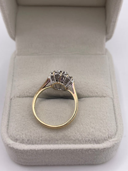 9ct gold ruby and diamond ring