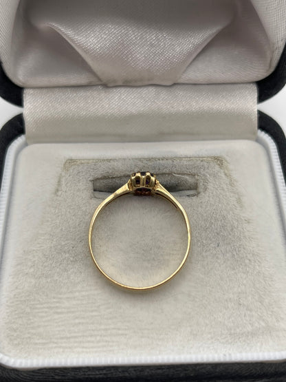 9ct gold amethyst ring
