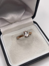 Load image into Gallery viewer, 9ct rose gold morganite and diamond ring
