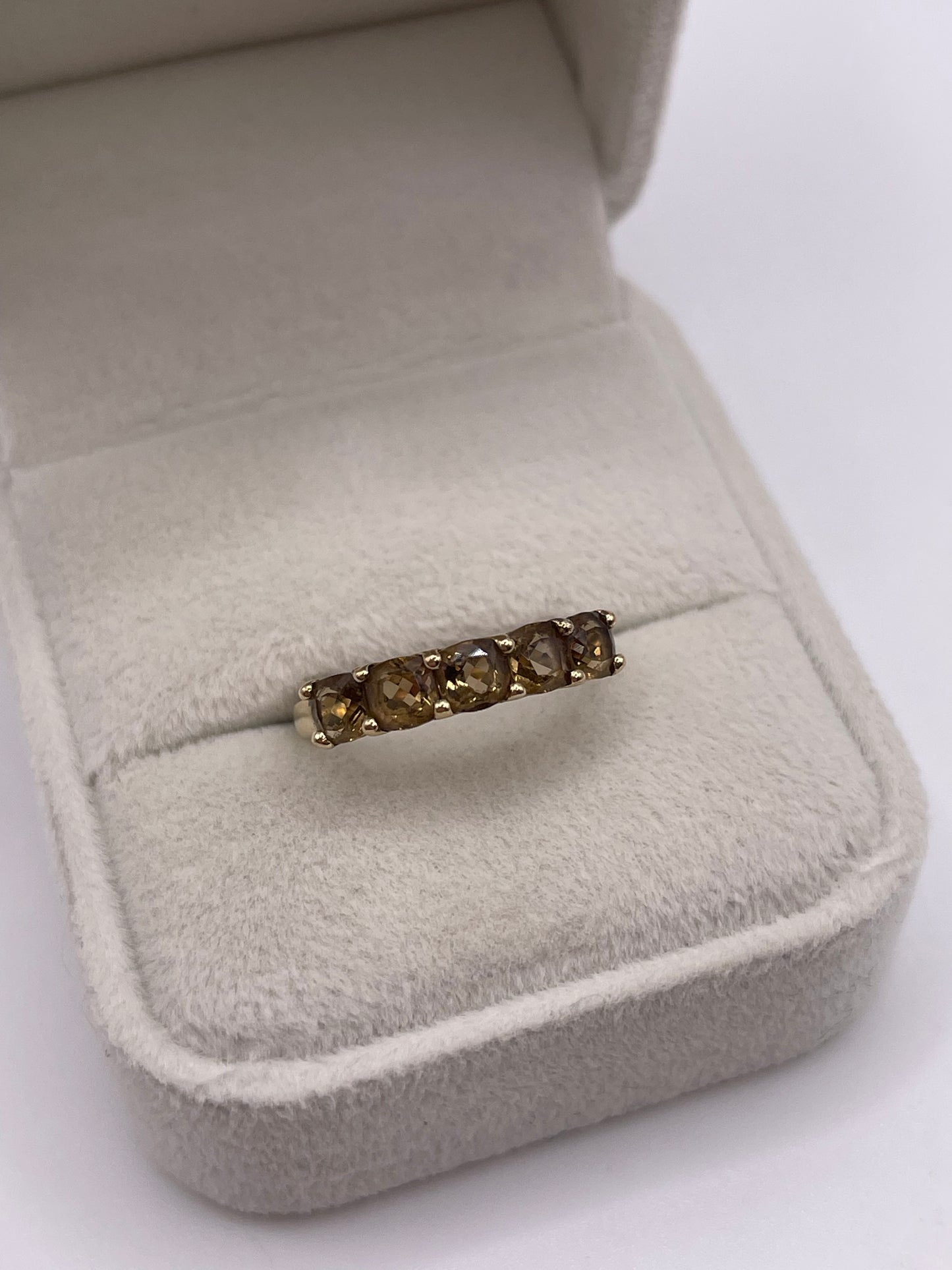 9ct gold Smokey quartz ring