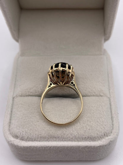 9ct gold Smokey quartz ring