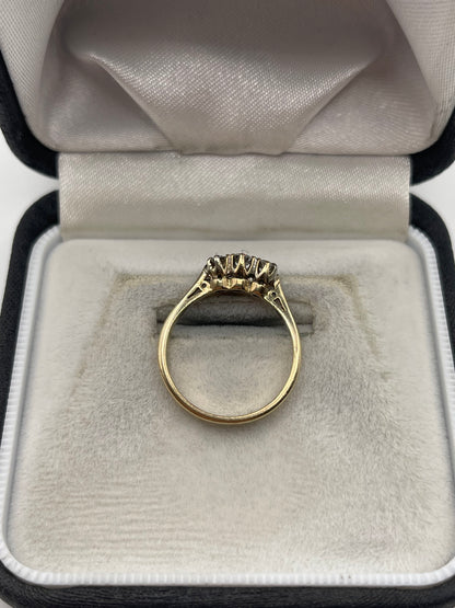 9ct gold 25 point diamond ring