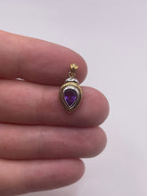 Load image into Gallery viewer, 9ct gold amethyst pendant
