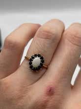Load image into Gallery viewer, 9ct gold sapphire and opal ring
