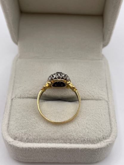 18ct gold sapphire and diamond ring