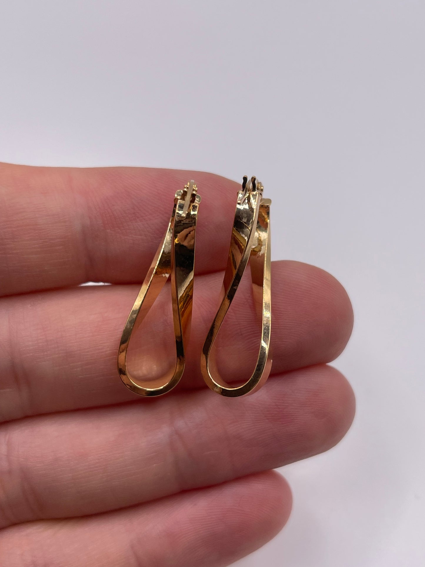 9ct gold creole earrings