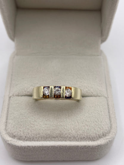 9ct gold cz ring