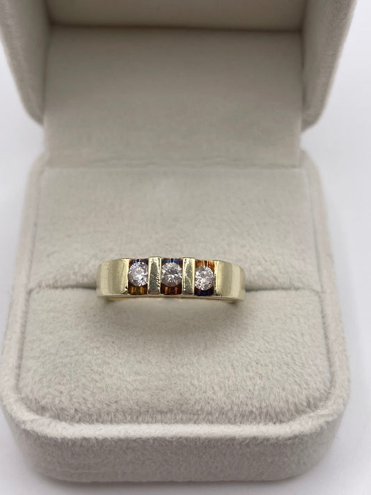 9ct gold cz ring