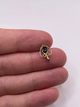 Load image into Gallery viewer, 9ct gold sapphire and diamond pendant
