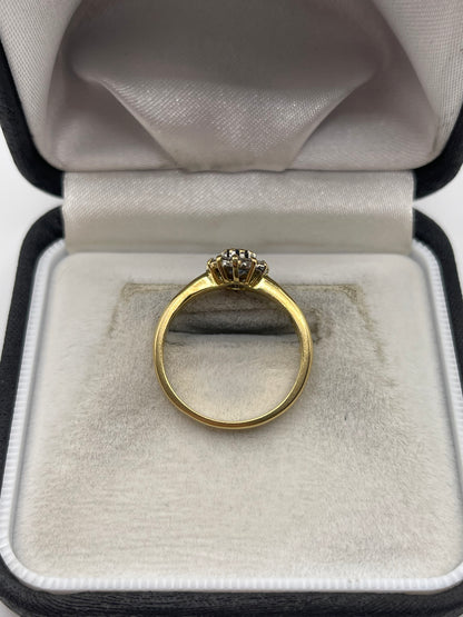 18ct gold sapphire and diamond ring