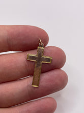Load image into Gallery viewer, 9ct rose gold cross pendant
