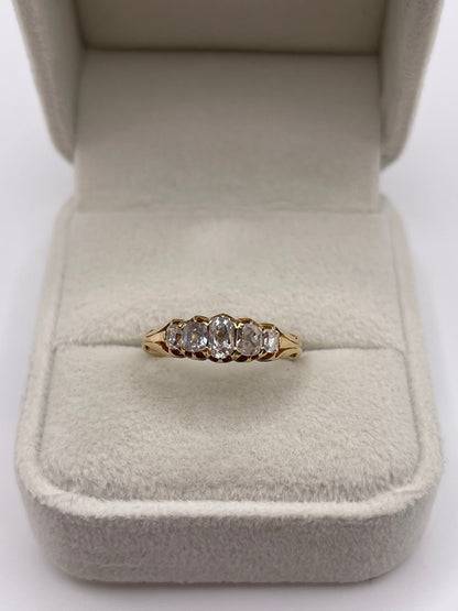 Antique 18ct gold diamond ring