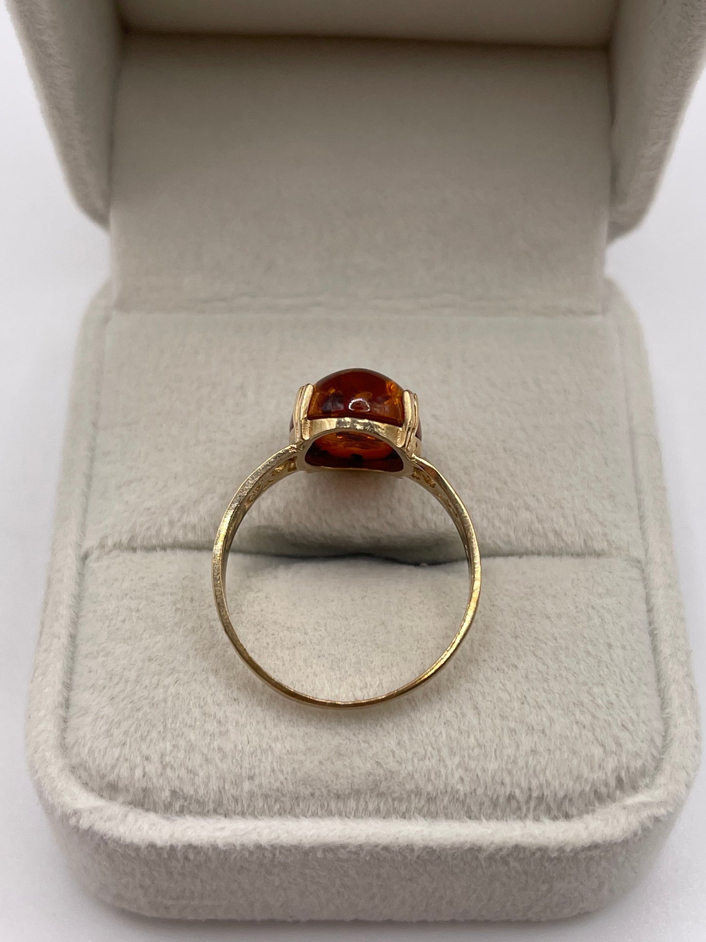 9ct gold amber earrings