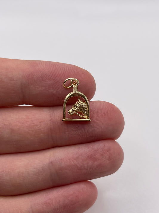 9ct gold horse charm