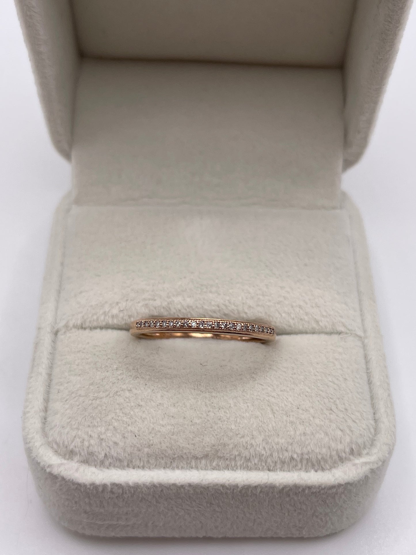 9ct rose gold diamond ring