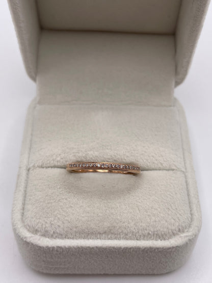 9ct rose gold diamond ring