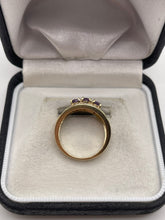 Load image into Gallery viewer, 9ct gold amethyst and diamond ring
