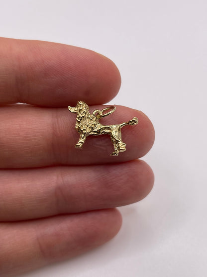 9ct gold dog charm