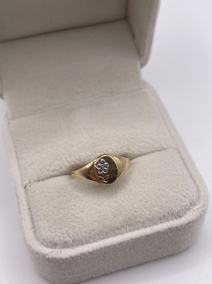 9ct gold signet ring