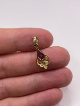 Load image into Gallery viewer, 9ct gold amethyst and diamond pendant
