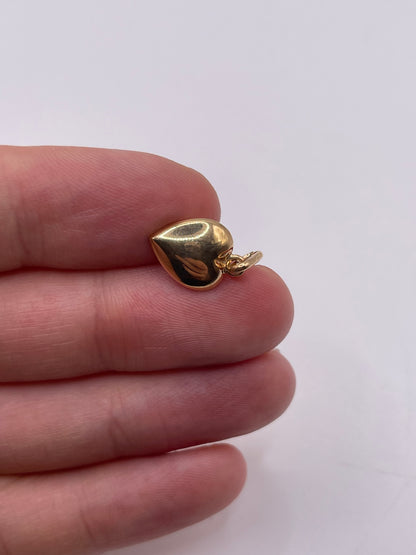 9ct gold heart charm
