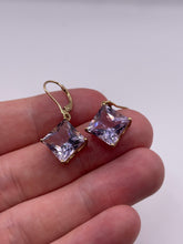 Load image into Gallery viewer, 9ct gold amethyst earrings
