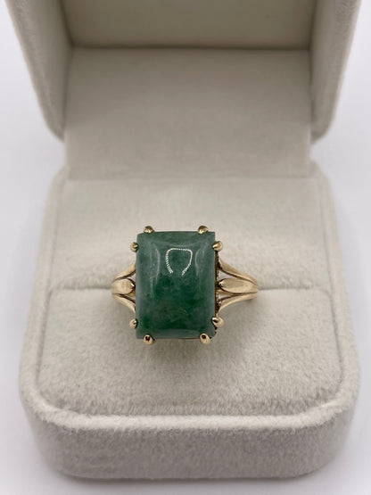 9ct gold aventurine ring