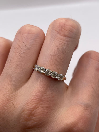9ct gold 1ct diamond ring