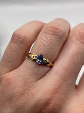 Load image into Gallery viewer, 9ct gold tanzanite and diamond ring
