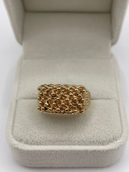 9ct gold keepers ring