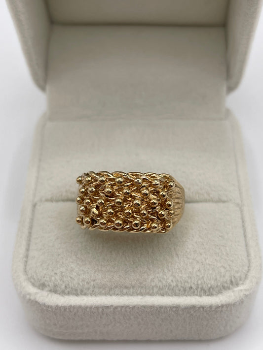 9ct gold keepers ring